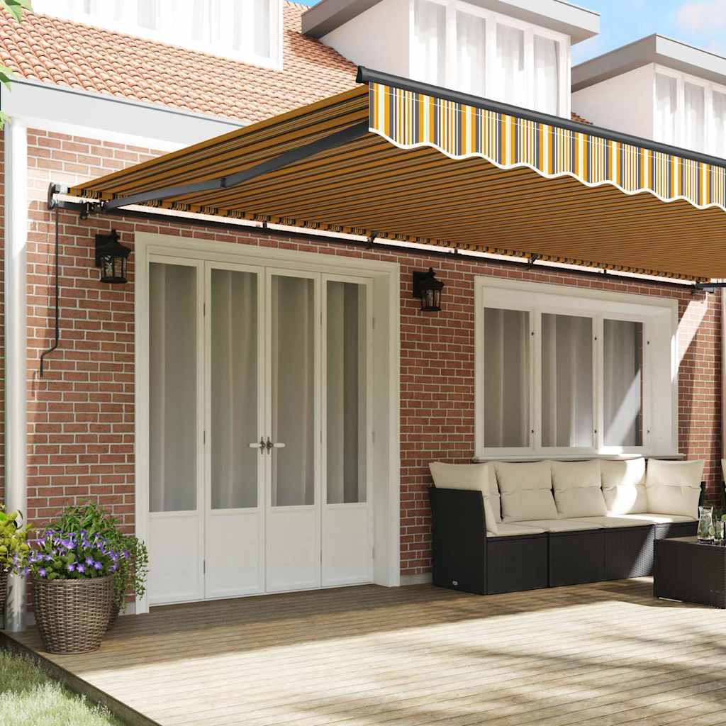 Budsorovatelné zastřešení Vícebarevný 600 × 300 cm textil