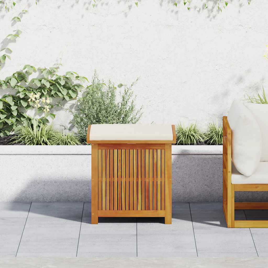 Venkovní box na polštáře 60x50x61 cm Masivní dřevo Akácie