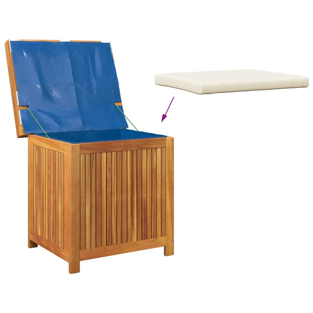 Venkovní box na polštáře 60x50x61 cm Masivní dřevo Akácie