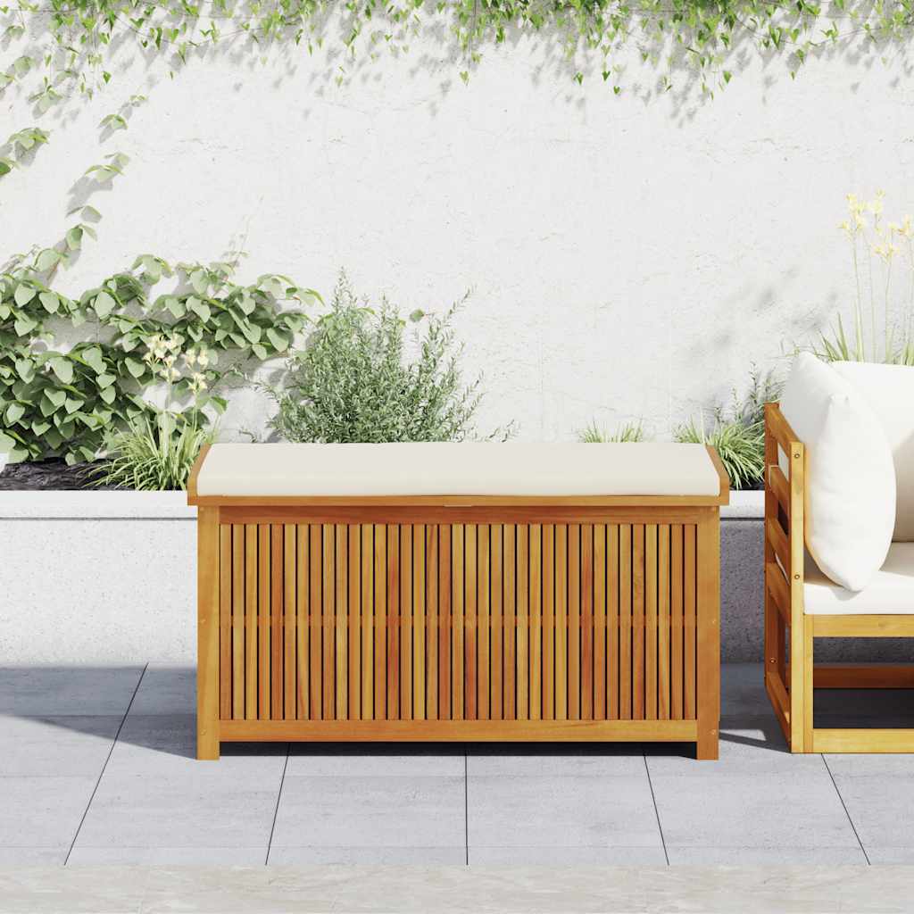 Venkovní box na polštáře 113x50x60,5 cm Masivní dřevo akácie