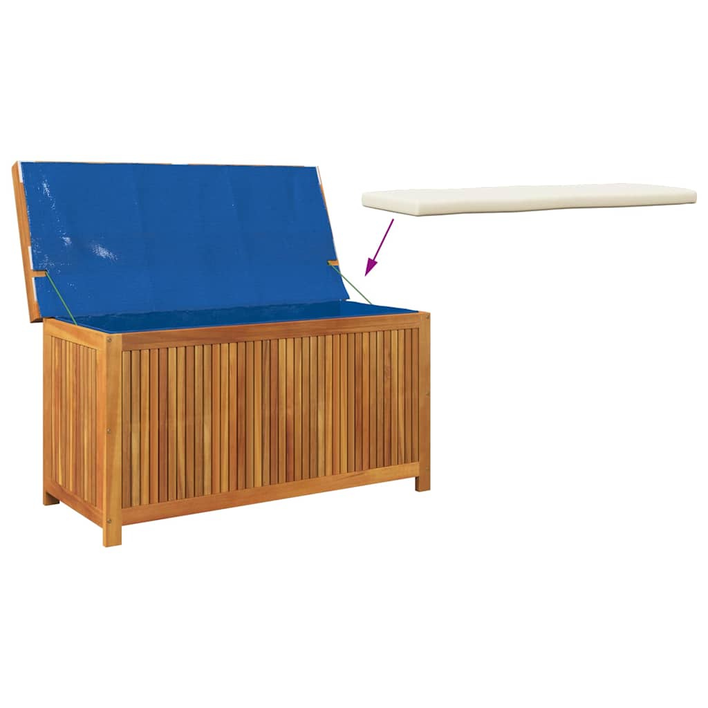 Venkovní box na polštáře 113x50x60,5 cm Masivní dřevo akácie
