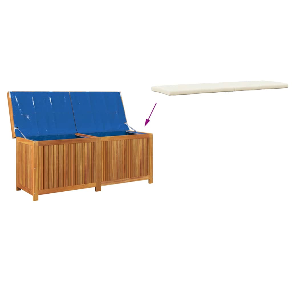Venkovní box na polštáře 150x50x60,5 cm masivní dřevo akácie