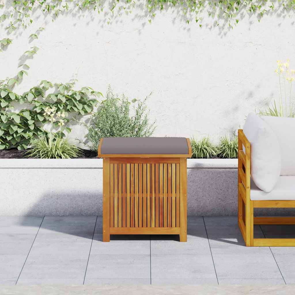 Venkovní box na polštáře 60x50x61 cm Masivní dřevo Akácie