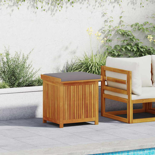 Venkovní box na polštáře 60x50x61 cm Masivní dřevo Akácie