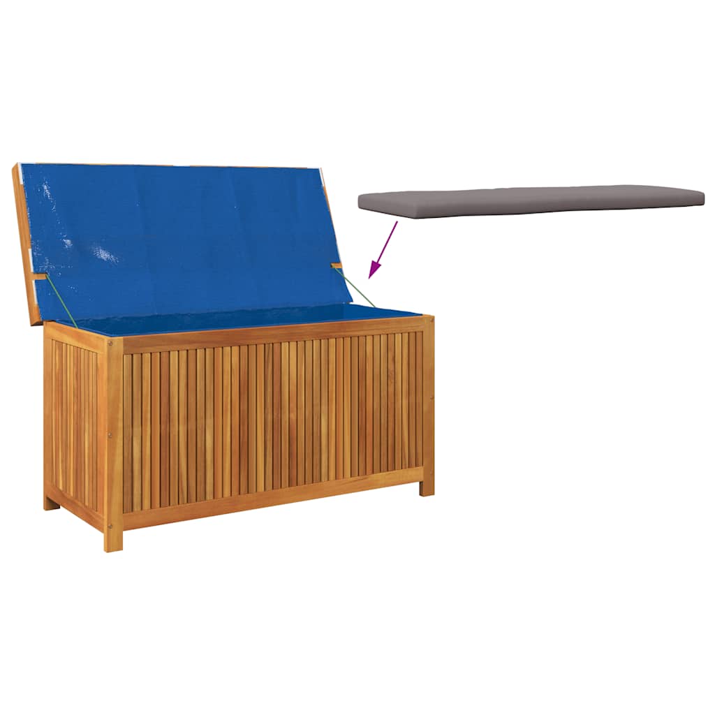 Venkovní box na polštáře 113x50x60,5 cm Masivní dřevo akácie