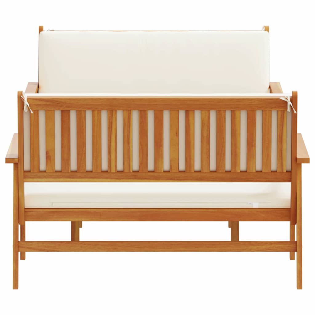 Sada zahradních pohovek s polštářem 3 pcs Hnědá 75 x 45 x 38cm