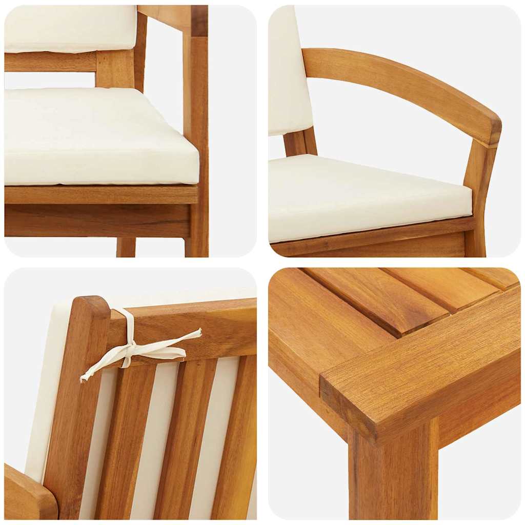 Bistro souprava 3 pcs Hnědá 75 x 45 x 38cm