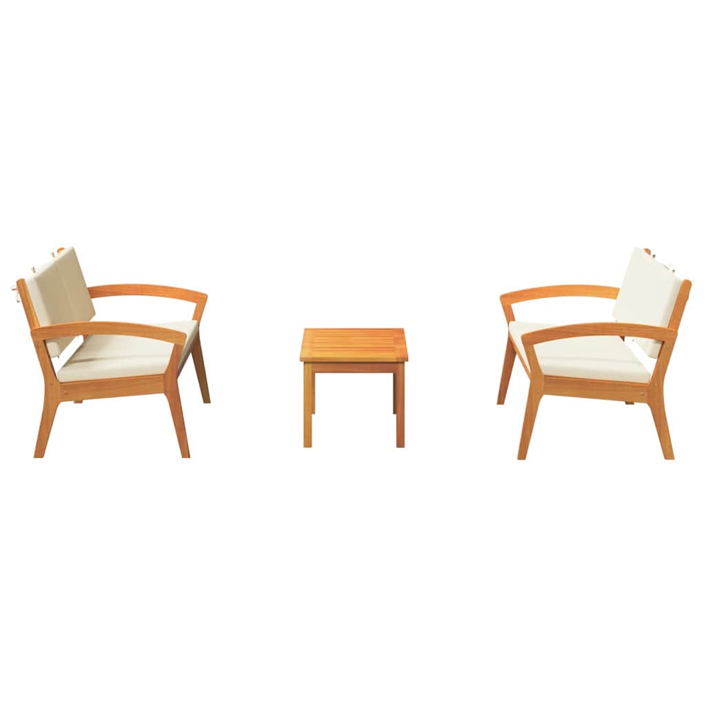 Bistro souprava 3 pcs Hnědá 75 x 45 x 38cm