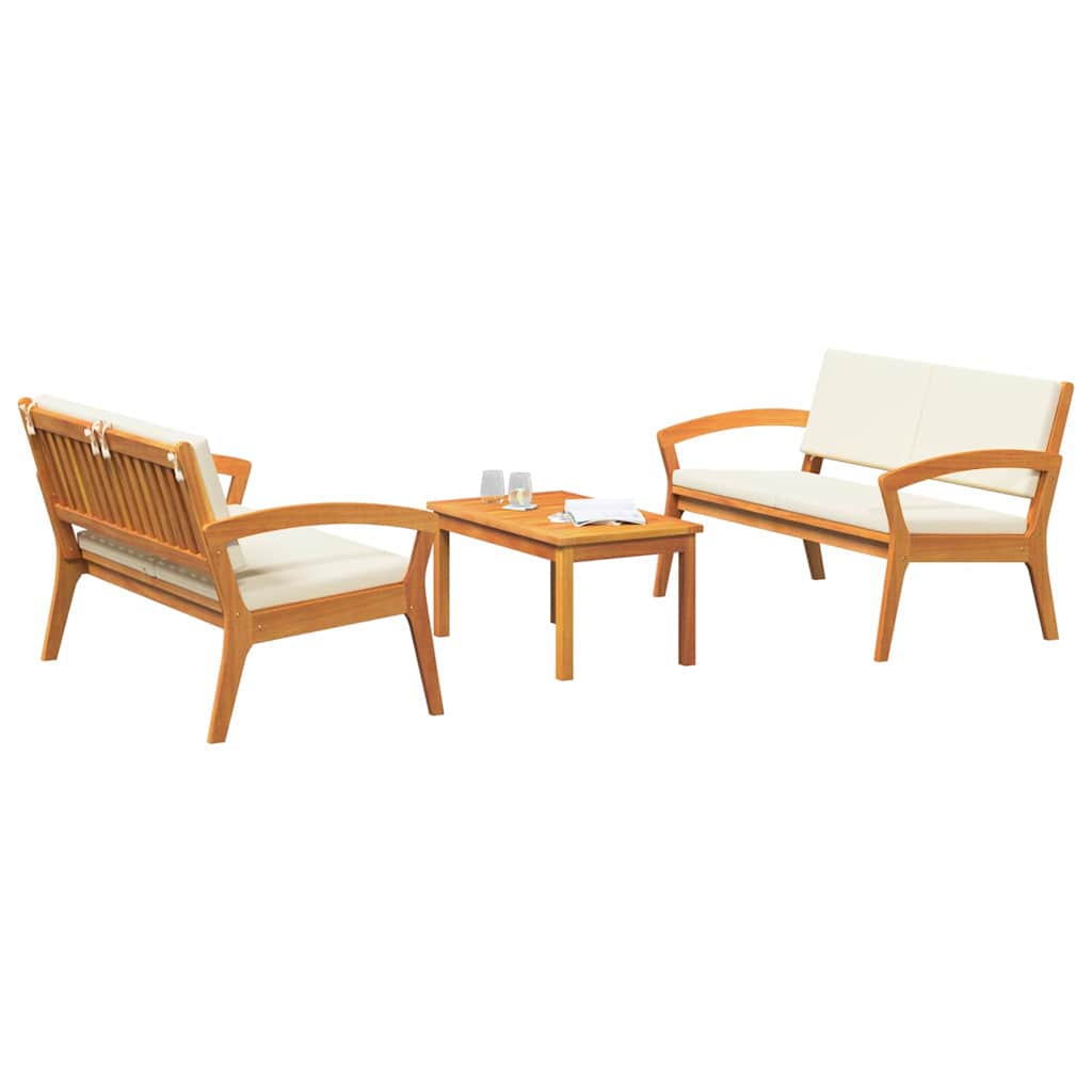 Bistro souprava 3 pcs Hnědá 75 x 45 x 38cm