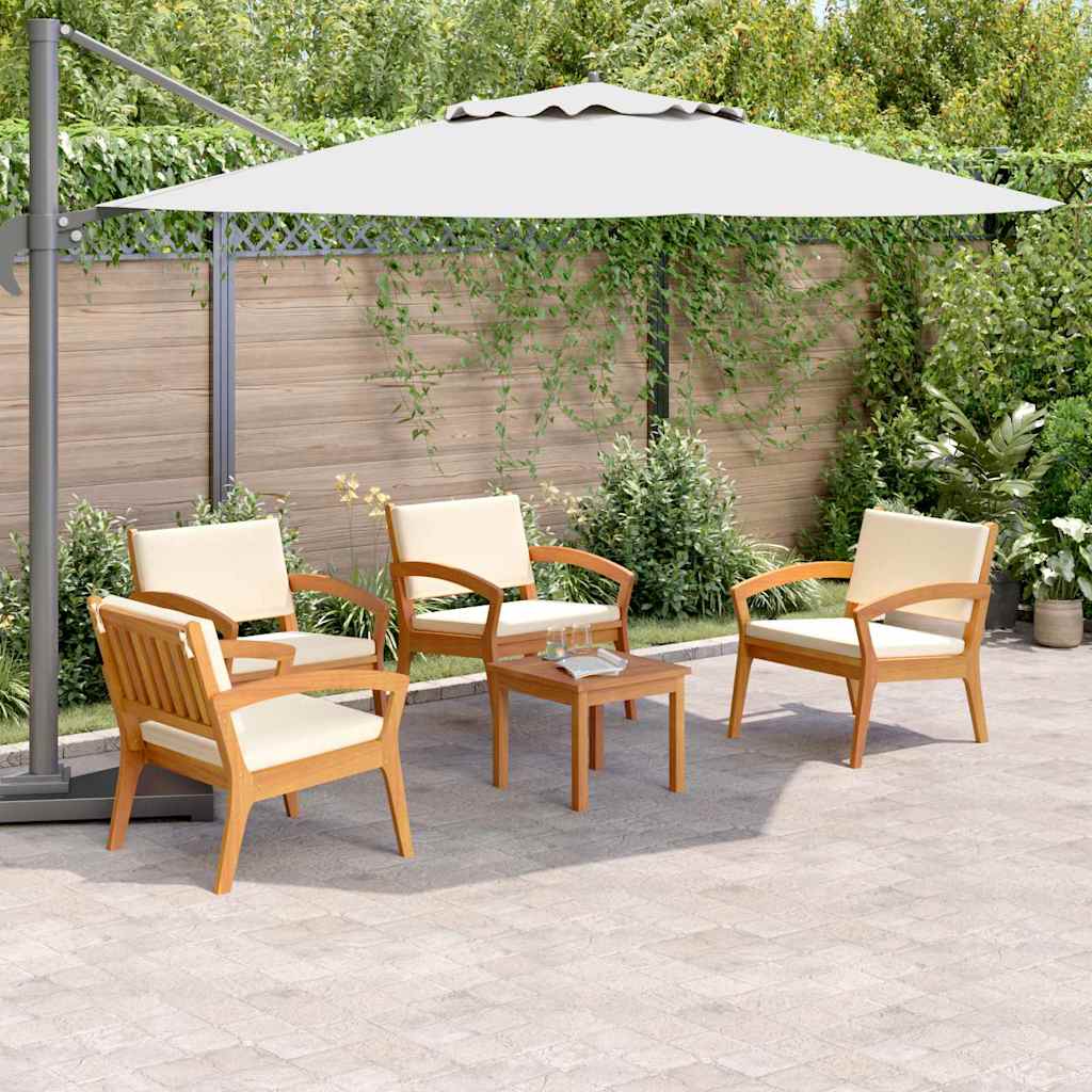Bistro souprava 5 pcs Hnědá 45 x 45 x 38cm