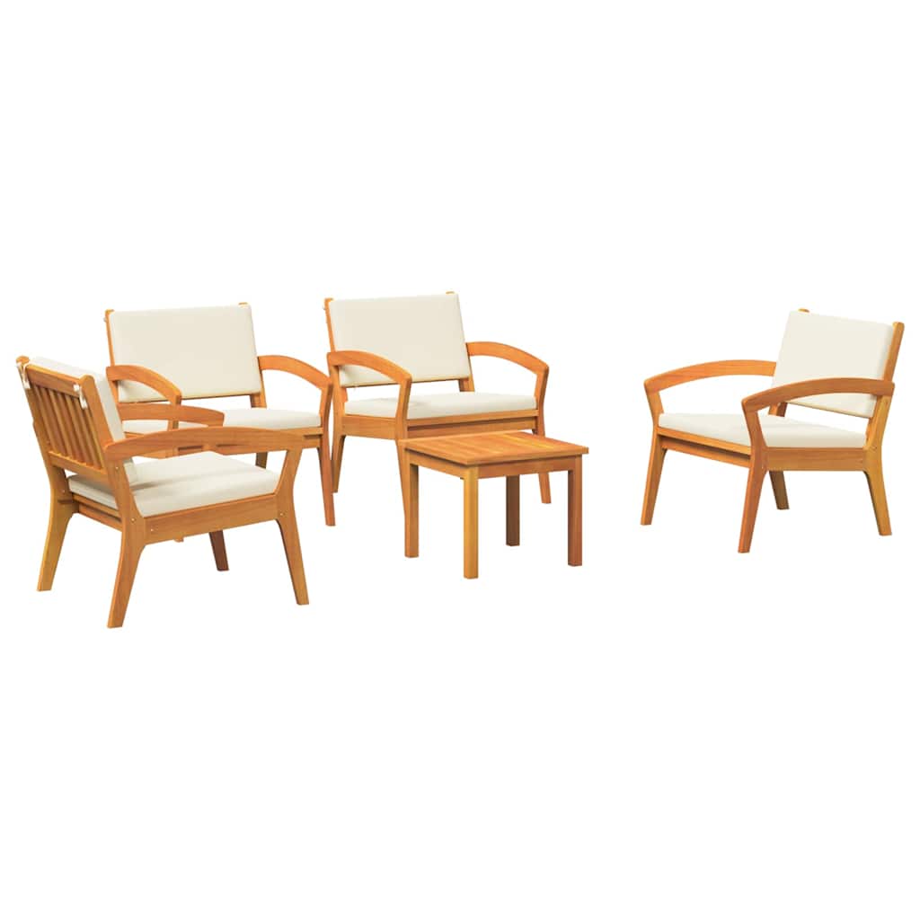 Bistro souprava 5 pcs Hnědá 45 x 45 x 38cm