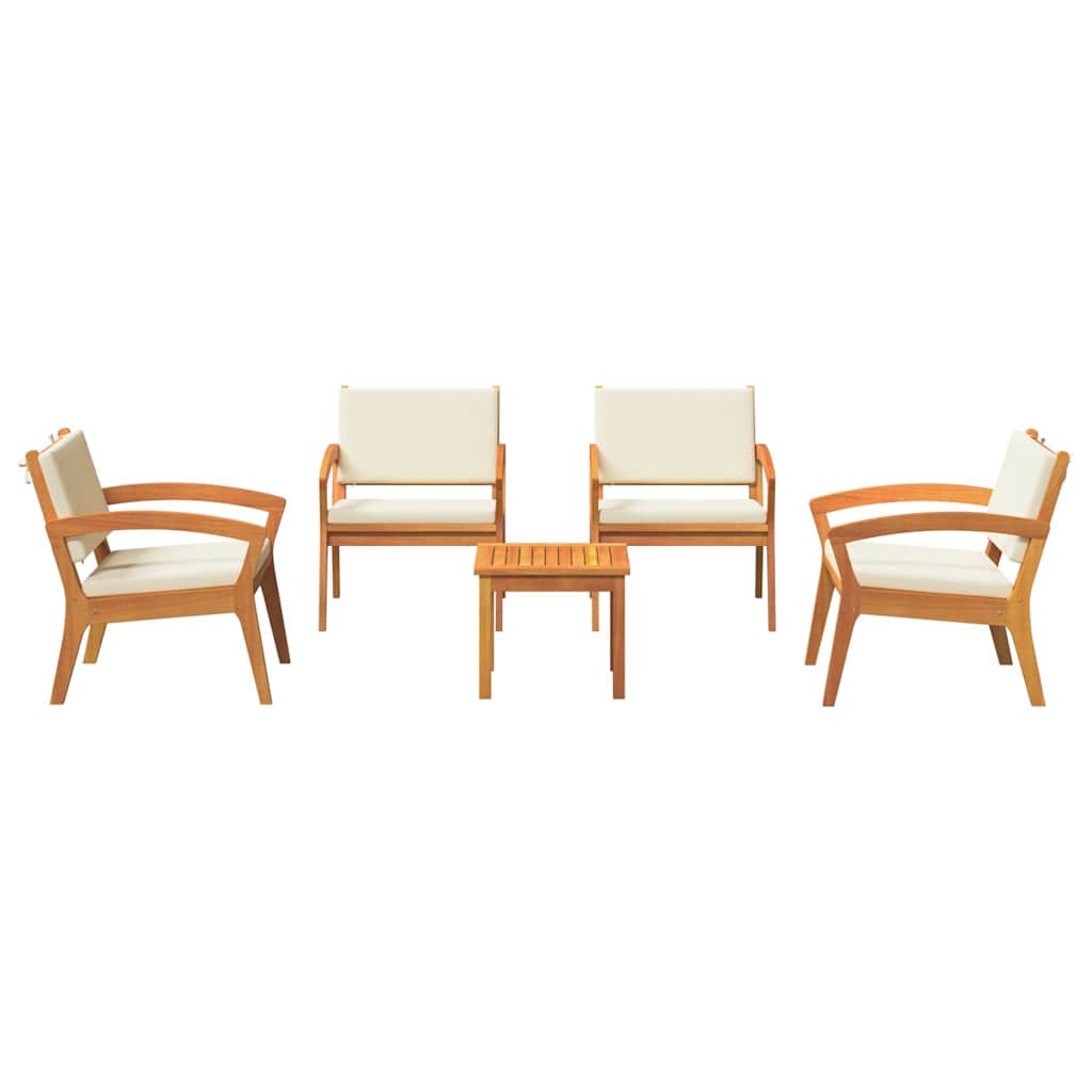 Bistro souprava 5 pcs Hnědá 45 x 45 x 38cm