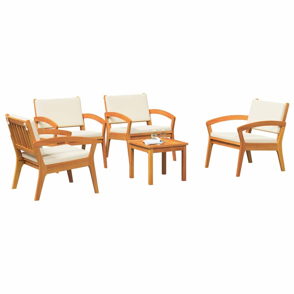Bistro souprava 5 pcs Hnědá 45 x 45 x 38cm