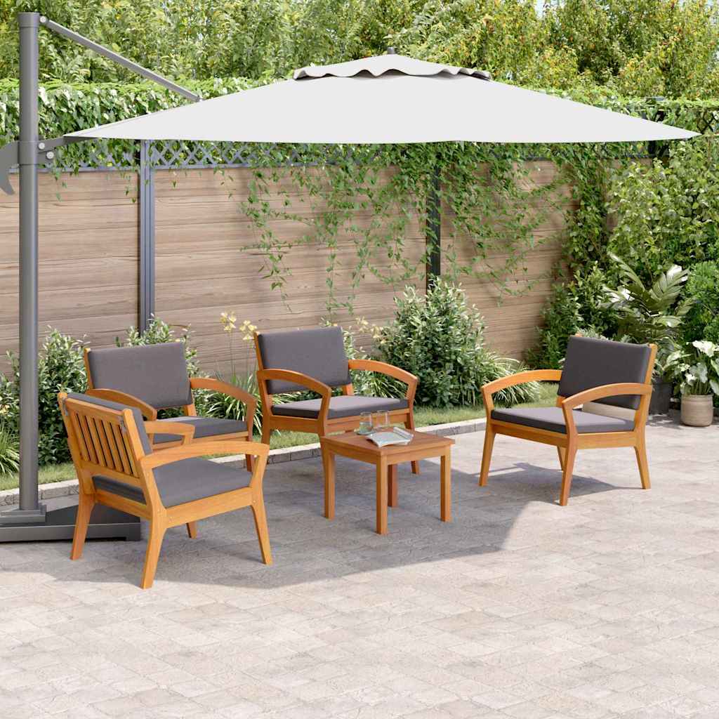 Bistro souprava 3 pcs Hnědá 45 x 45 x 38cm