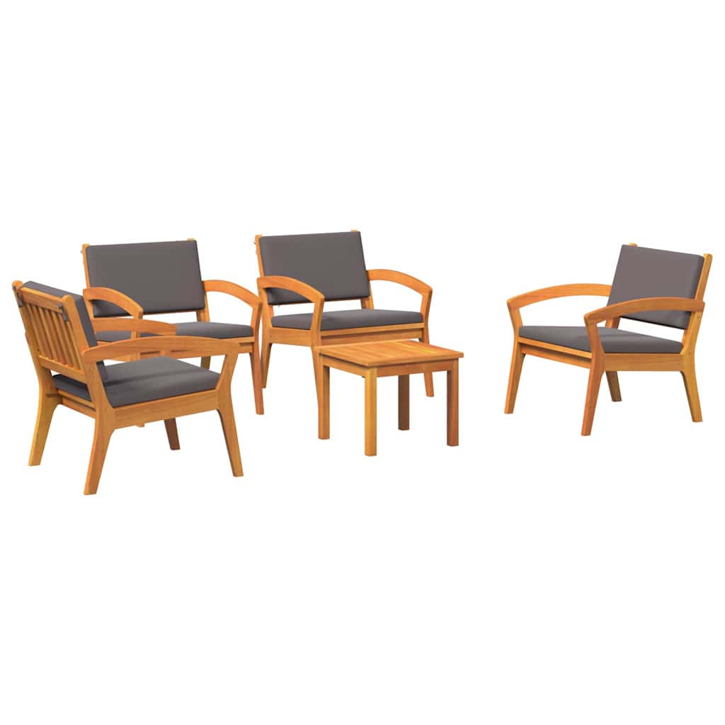 Bistro souprava 3 pcs Hnědá 45 x 45 x 38cm