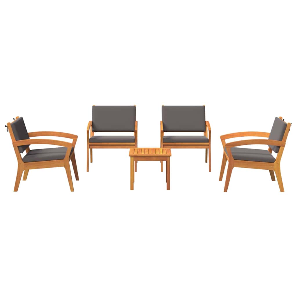 Bistro souprava 3 pcs Hnědá 45 x 45 x 38cm