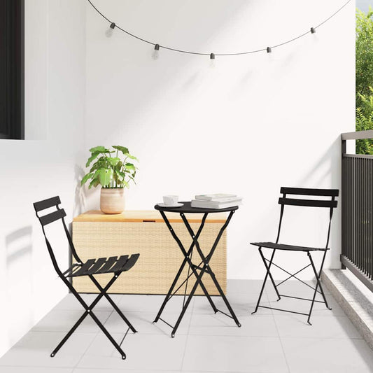 Skládací židle do zahrady 2 pcs Antracit 42 x 46 x 82 cm Ocel