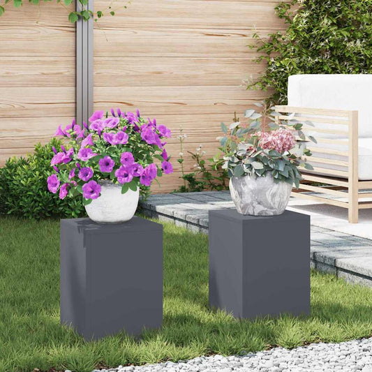 Stojany na rostliny 2 pcs Antracit 24 x 24 x 35 cm Ocel