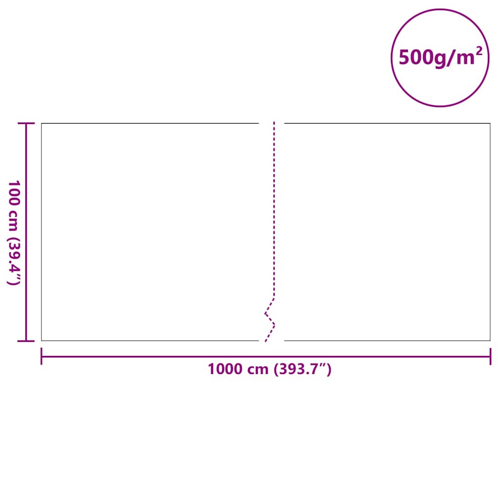 Fleece pro bazén Šedá 1 x 10 m Polyester a bavlna