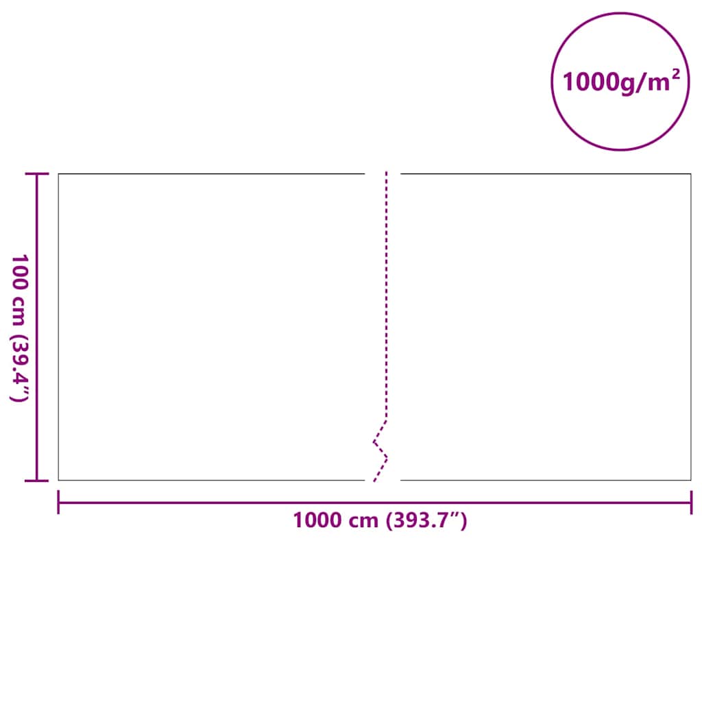 Fleece pro bazén Šedá 1 x 10 m Polyester a bavlna