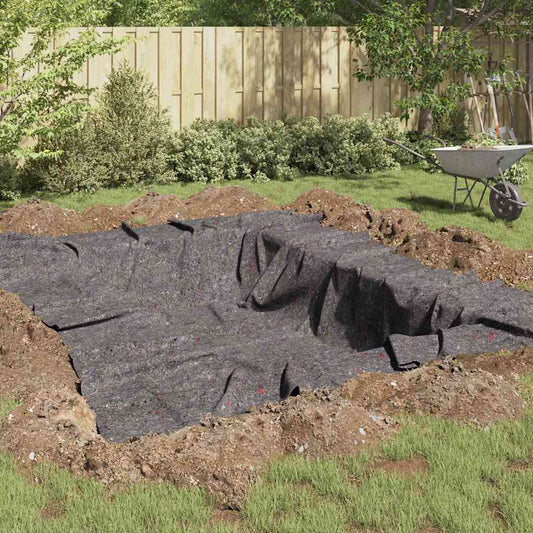 Fleece pro bazén Šedá 1 x 25 m Polyester a bavlna