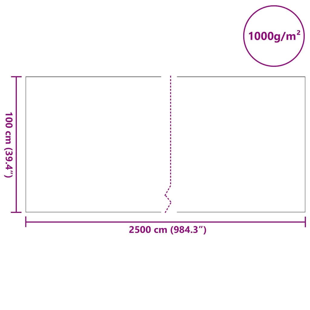 Fleece pro bazén Šedá 1 x 25 m Polyester a bavlna