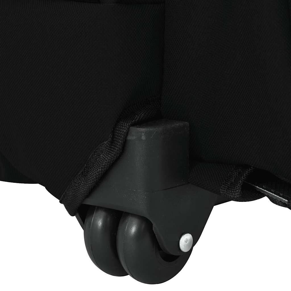 Vozík pro domácí mazlíčky 3 v 1 Design Černý 48 x 32 x (57-106) cm Oxfordská látka