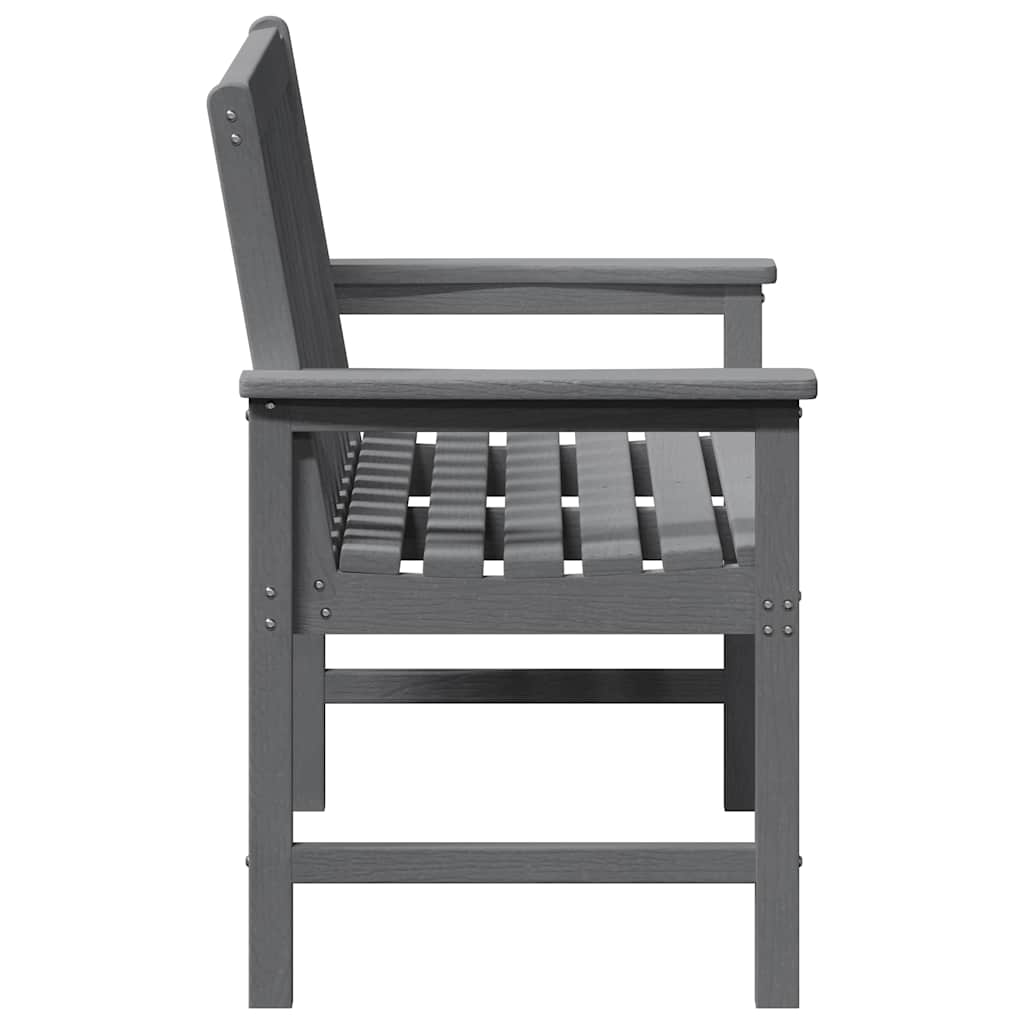 Zahradní lavice s polštářem Světle šedá 120 x 59 x 88cm HDPE