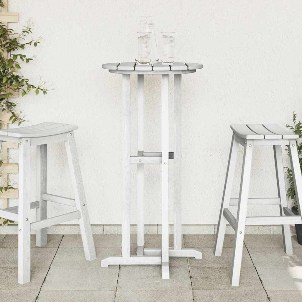Barový stůl Bílá 55 x 55 x 107 cm HDPE
