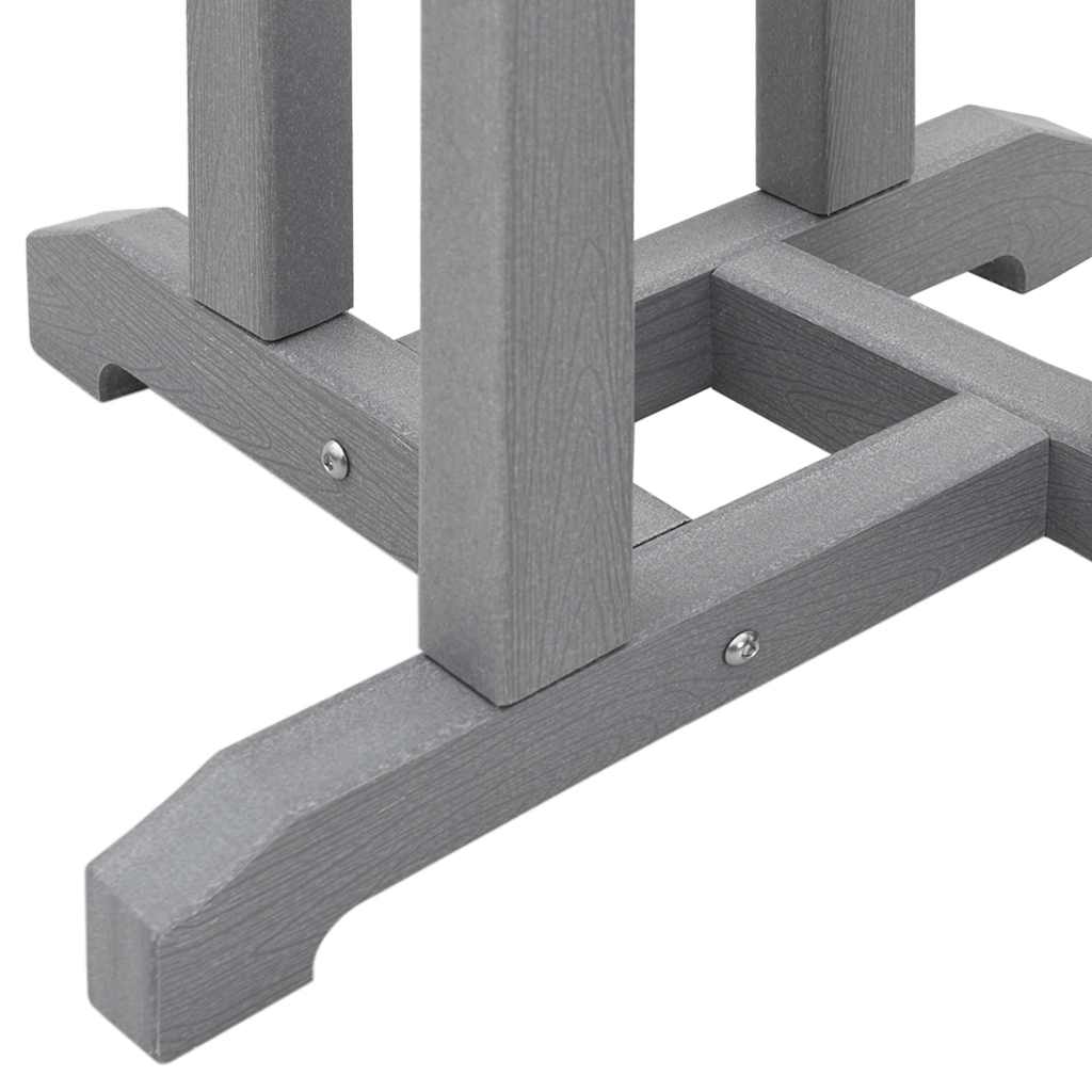 Barový stůl Světle šedá 55 x 55 x 107 cm HDPE