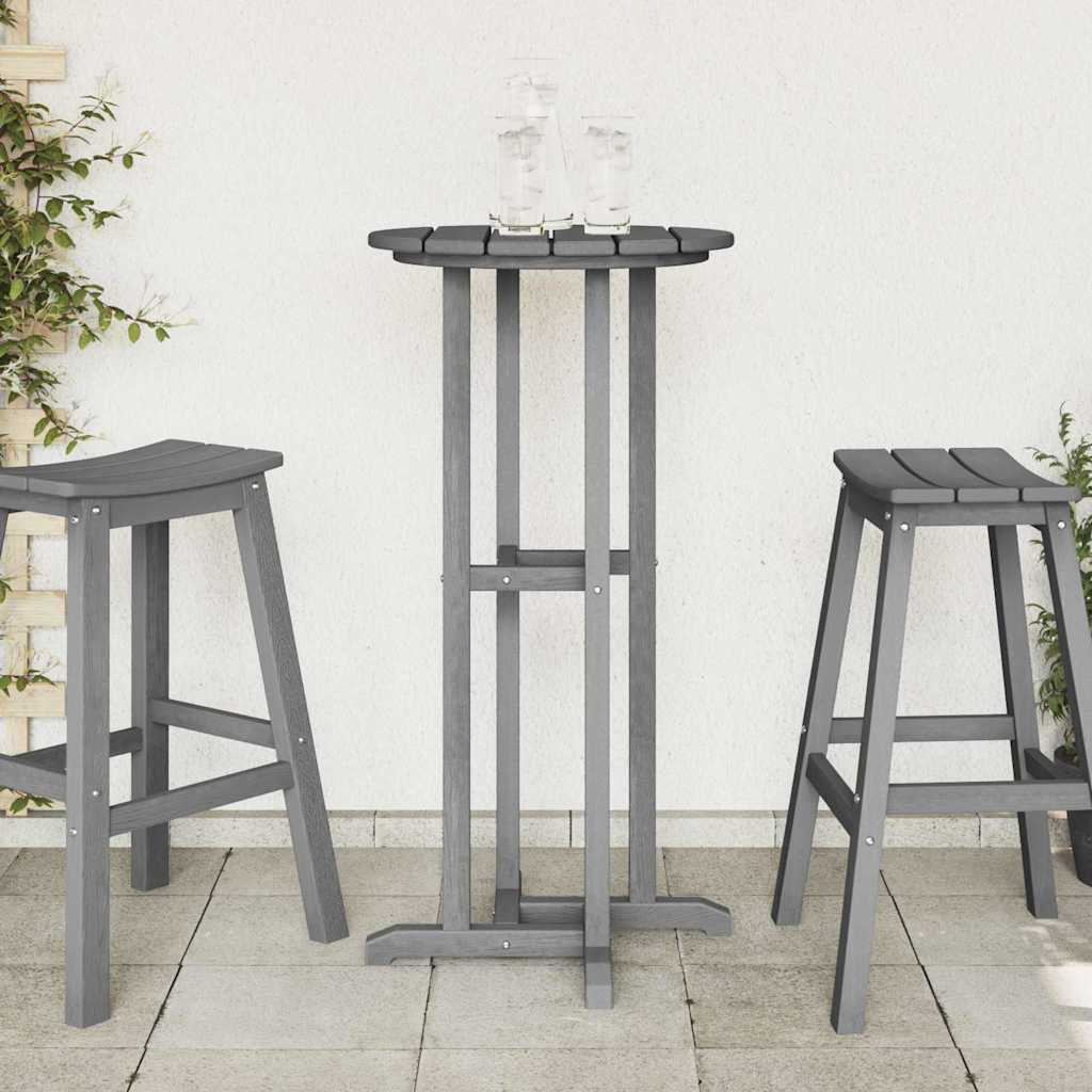 Barový stůl Světle šedá 55 x 55 x 107 cm HDPE