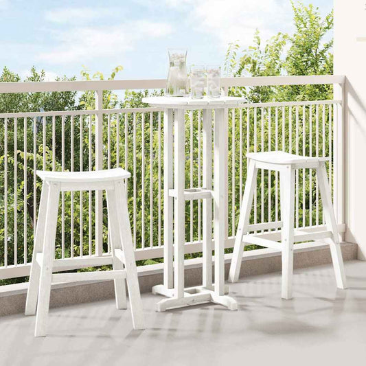 Barová stolička 2 pcs Bílá 52 x 43 x 73.5cm HDPE