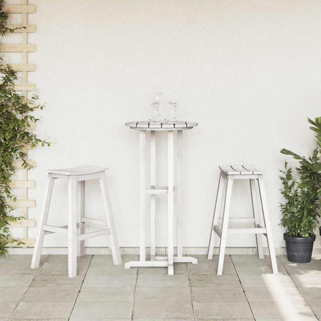 Barová stolička 2 pcs Bílá 52 x 43 x 73.5cm HDPE