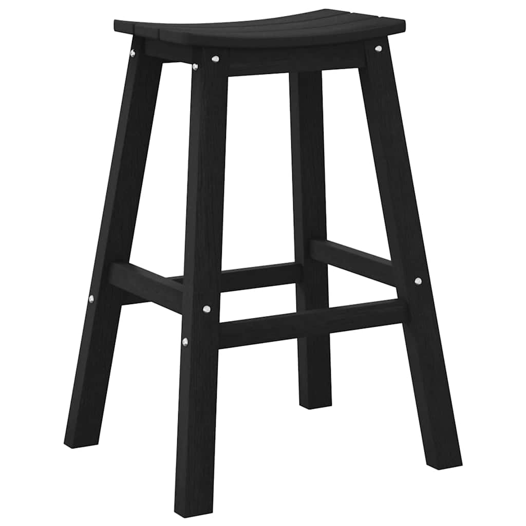 Barová stolička 2 pcs Černá 52 x 43 x 73.5cm HDPE