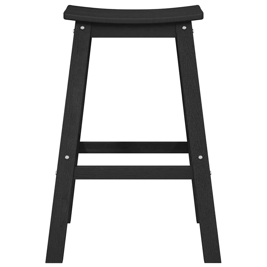 Barová stolička 2 pcs Černá 52 x 43 x 73.5cm HDPE