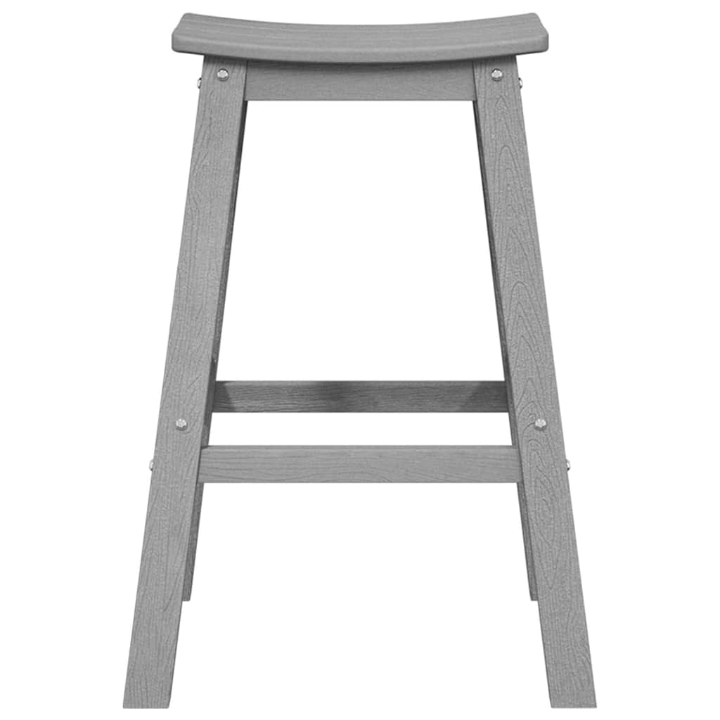 Barová stolička 2 pcs Světle šedá 52 x 43 x 73.5cm HDPE