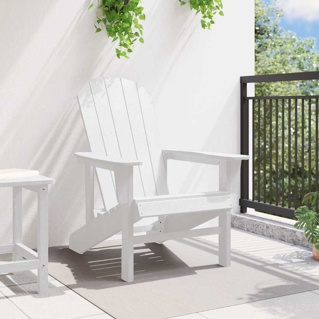 Adirondack židle Bílá 74 x 82 x 92cm HDPE