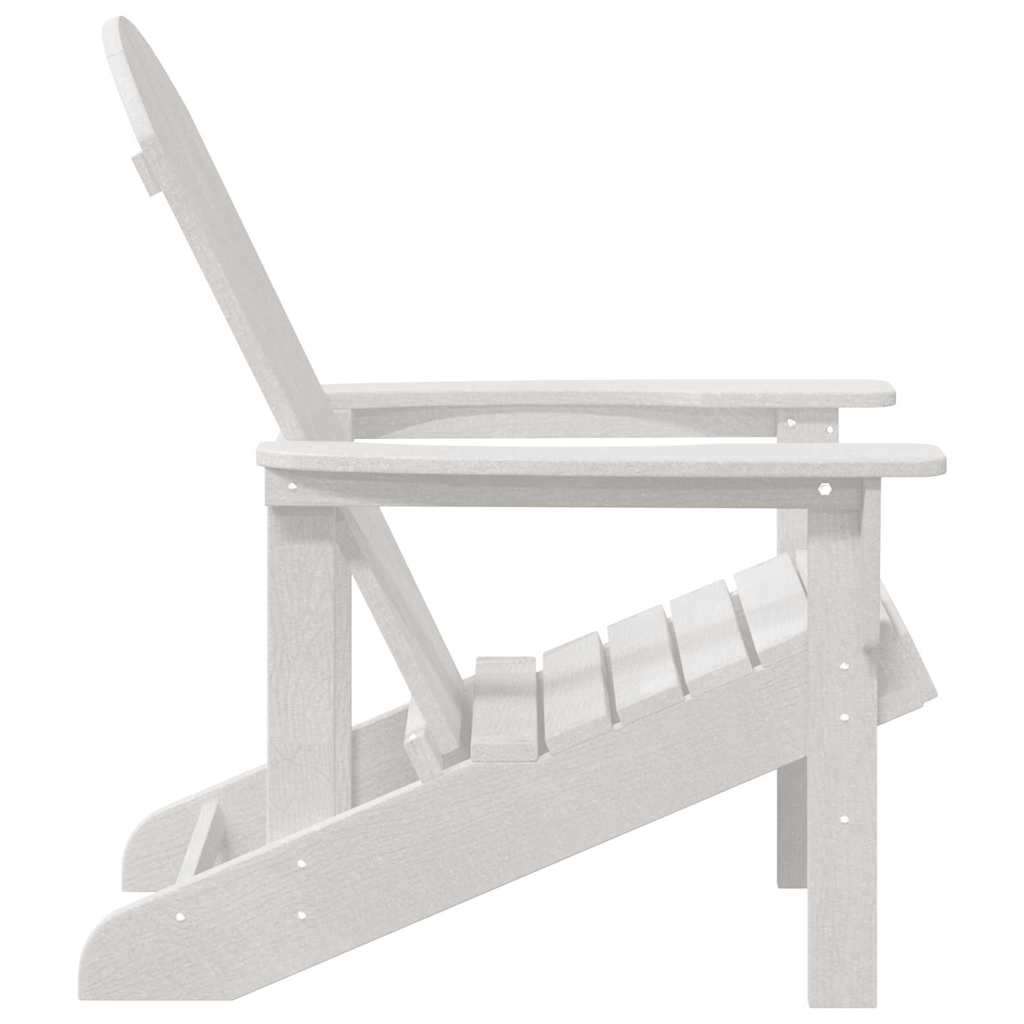 Adirondack židle Bílá 74 x 82 x 92cm HDPE