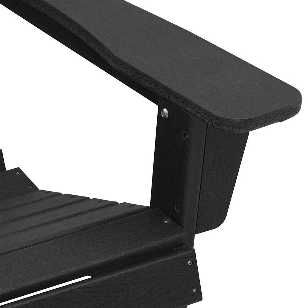 Adirondack židle Černá 74 x 82 x 92cm HDPE