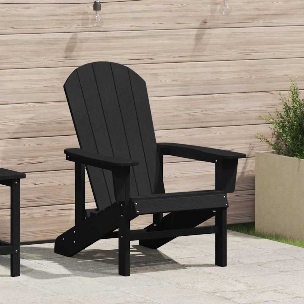 Adirondack židle Černá 74 x 82 x 92cm HDPE