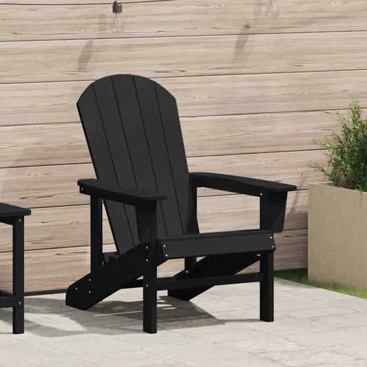 Adirondack židle Černá 74 x 82 x 92cm HDPE