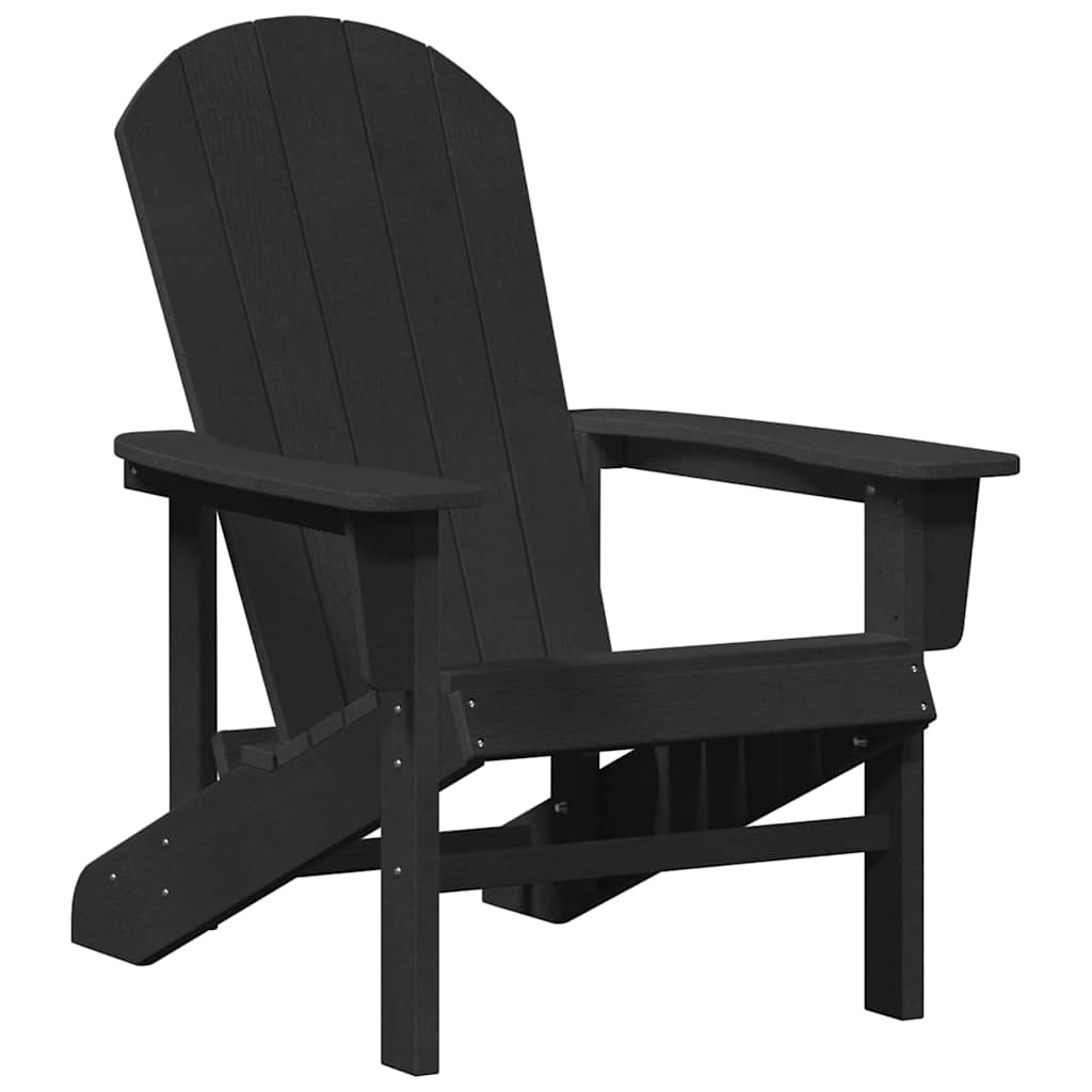Adirondack židle Černá 74 x 82 x 92cm HDPE