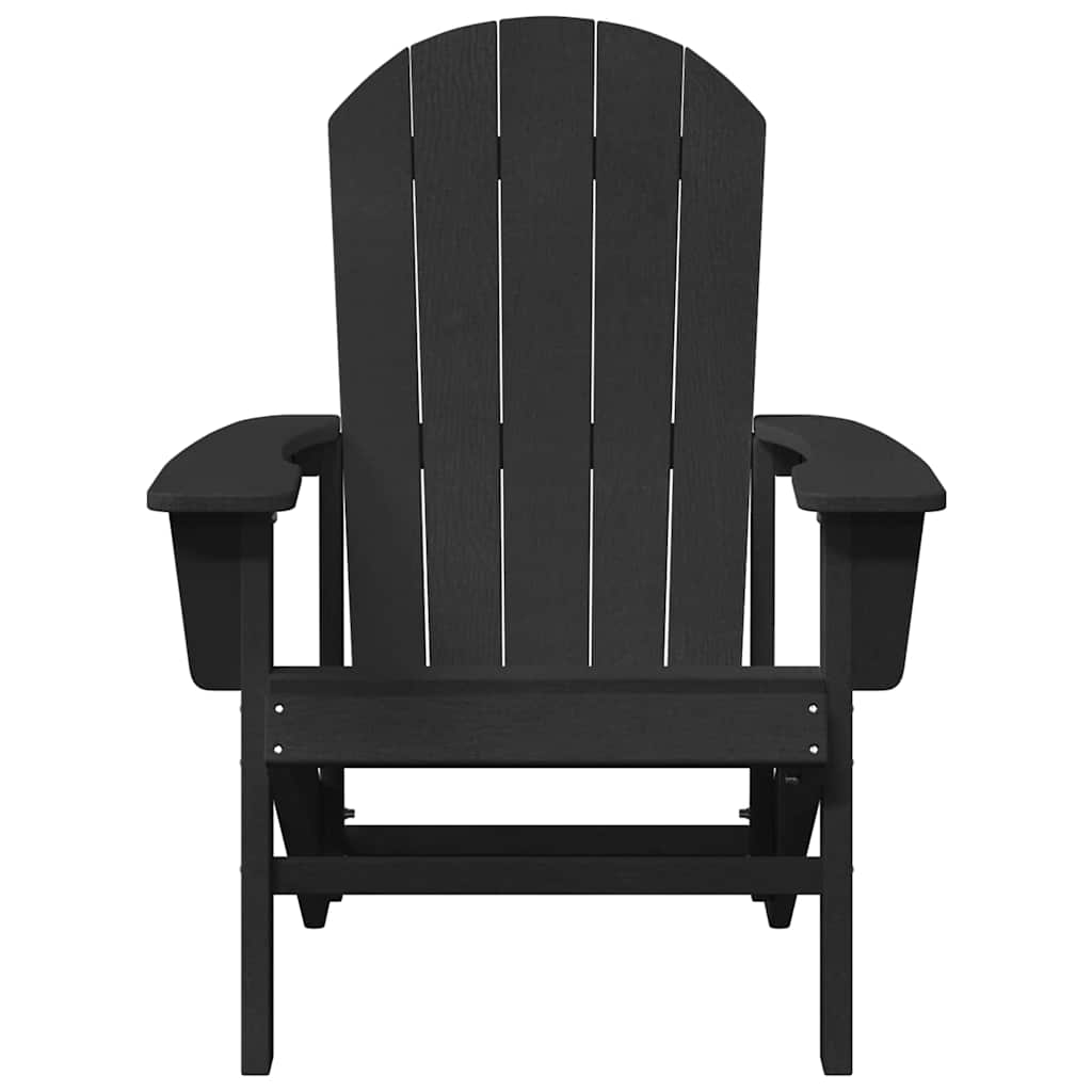 Adirondack židle Černá 74 x 82 x 92cm HDPE