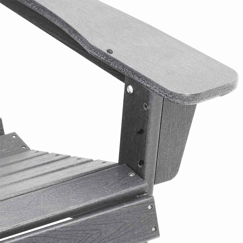Adirondack židle Světle šedá 74 x 82 x 92cm HDPE
