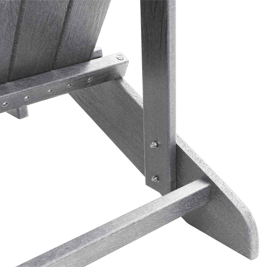 Adirondack židle Světle šedá 74 x 82 x 92cm HDPE
