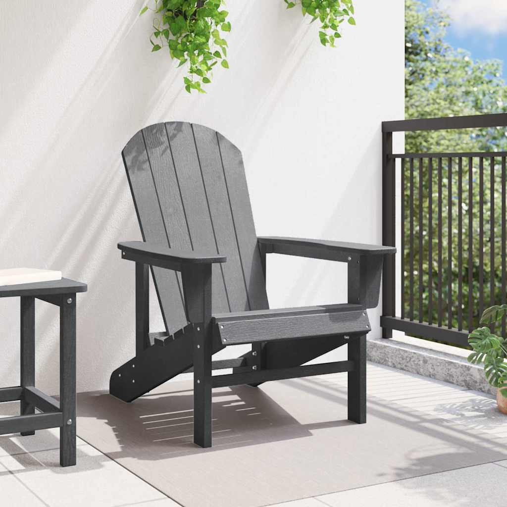 Adirondack židle Světle šedá 74 x 82 x 92cm HDPE