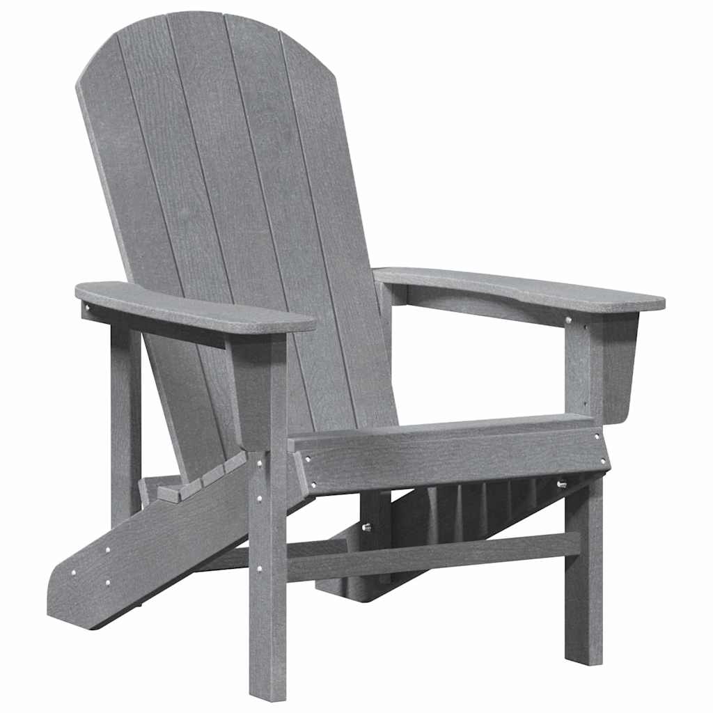 Adirondack židle Světle šedá 74 x 82 x 92cm HDPE