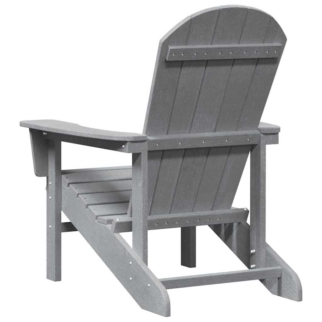 Adirondack židle Světle šedá 74 x 82 x 92cm HDPE