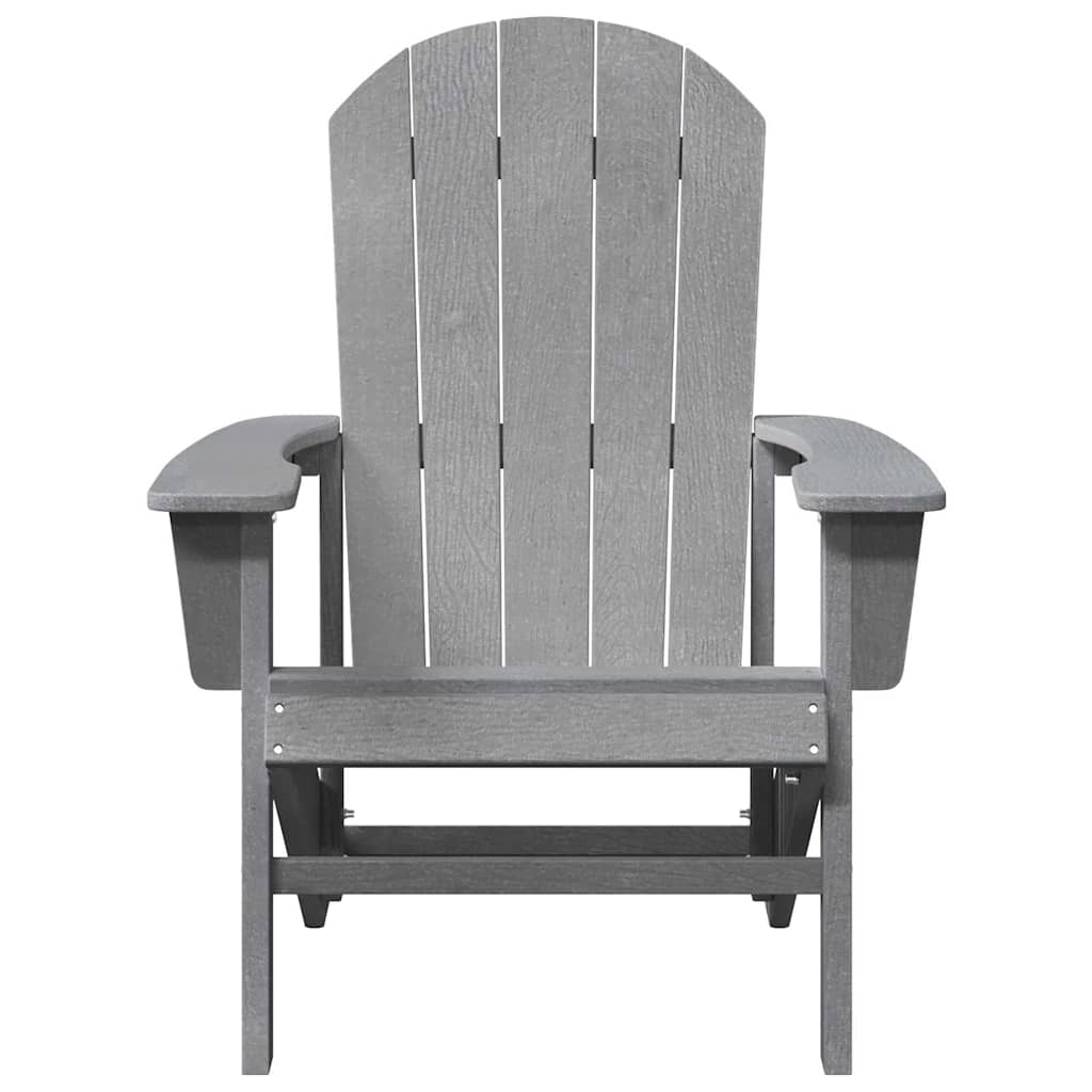 Adirondack židle Světle šedá 74 x 82 x 92cm HDPE
