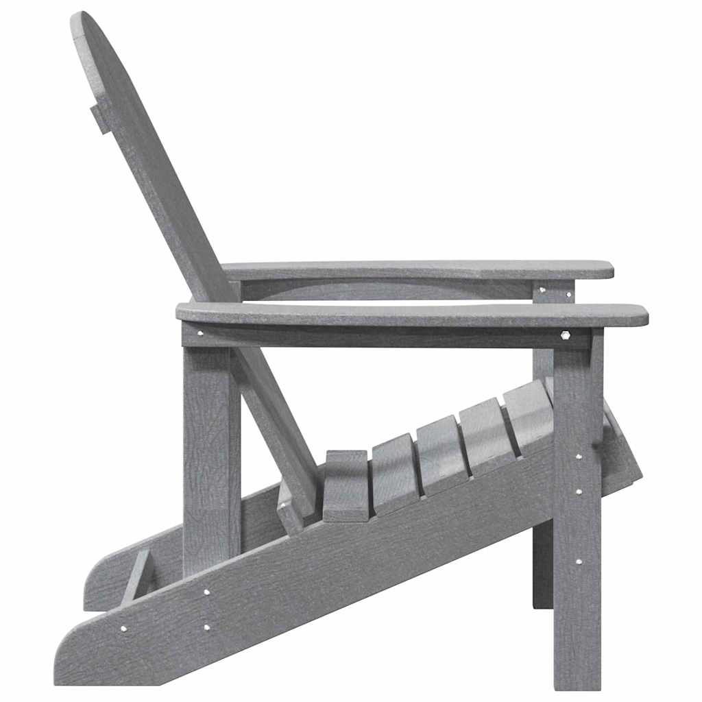 Adirondack židle Světle šedá 74 x 82 x 92cm HDPE